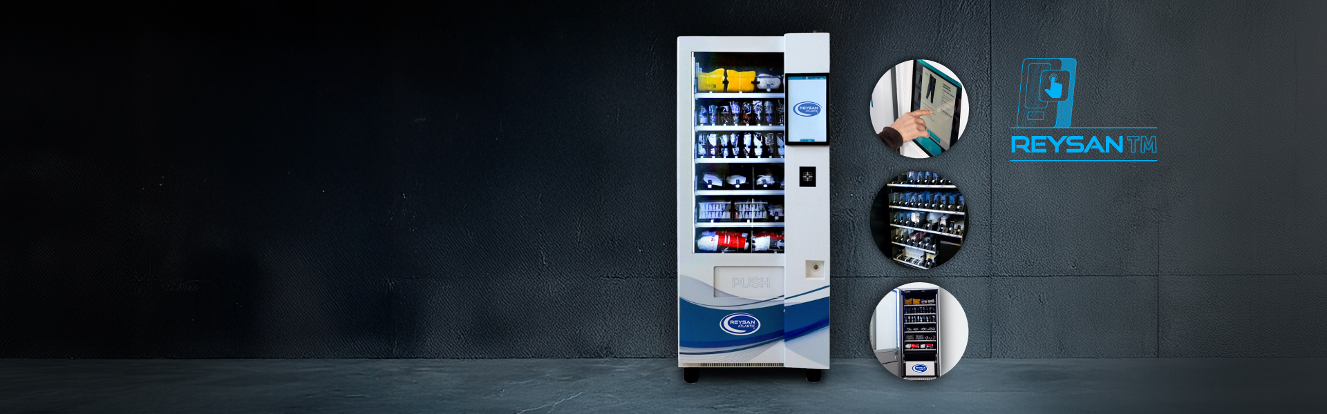 Máquina expendedora de EPIS, ropa, calzado y/o productos consumibles