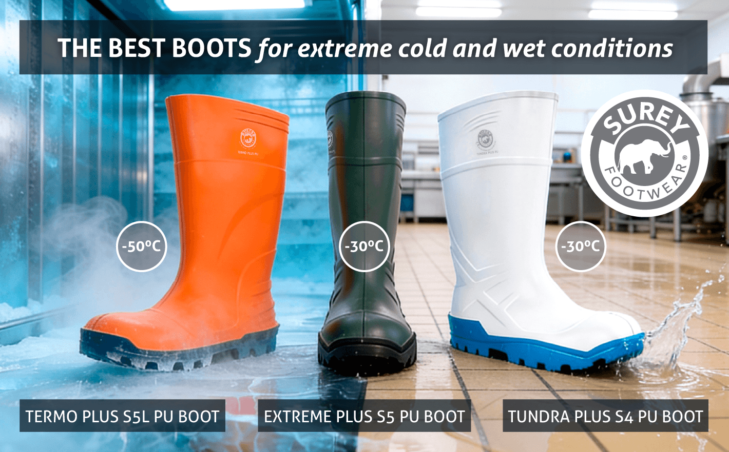 What are the best boots for working in extreme cold and wet conditions?
