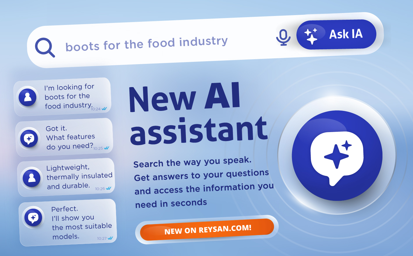 Introducing our new AI Assistant to help you find exactly what you need, faster and more easily!