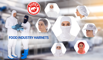 Caps for working with food in the food industry