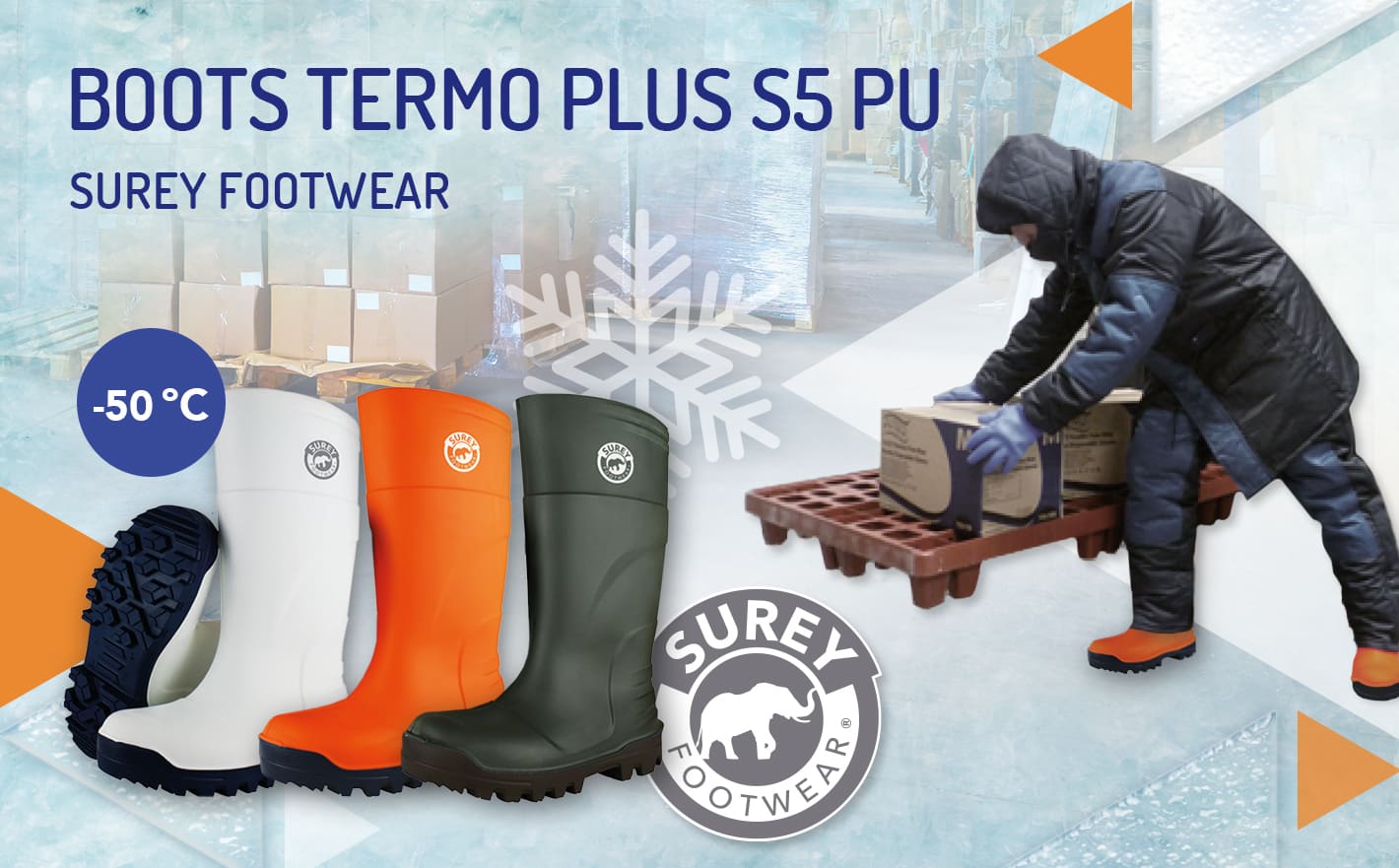 Termo PLUS S5 polyurethane boots with UltraGrip SRC sole