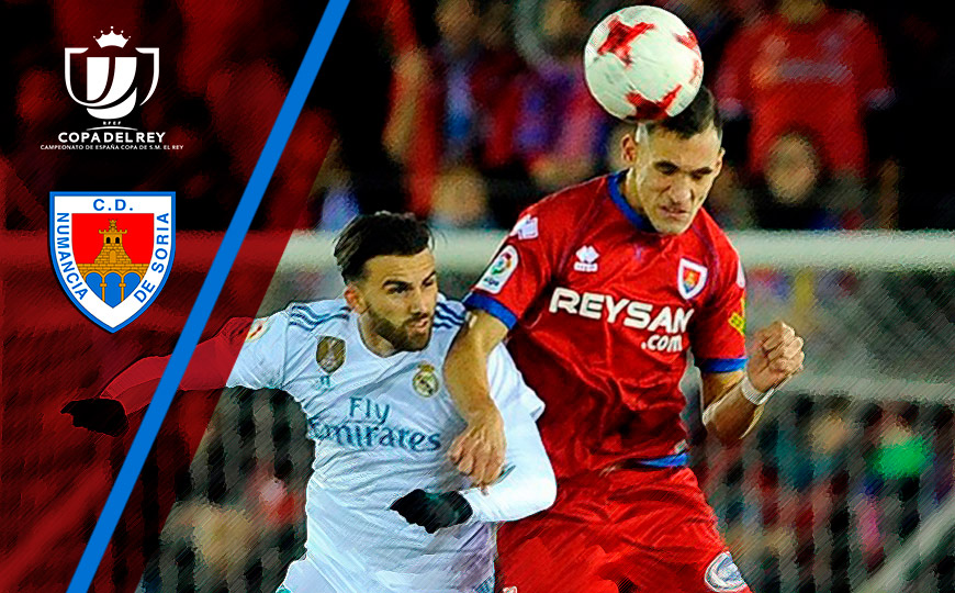 CD. Numancia tied in the final with Real Madrid in the Copa del Rey