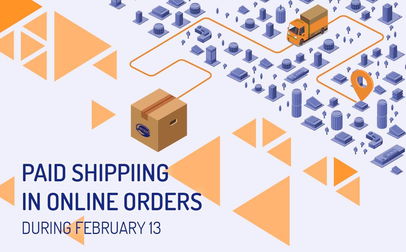Paid shipping in online orders | Reysan
