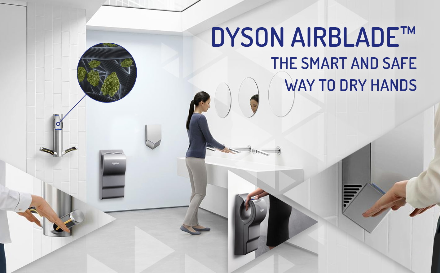 Dyson Airblade™ The smart and safe way to dry hands