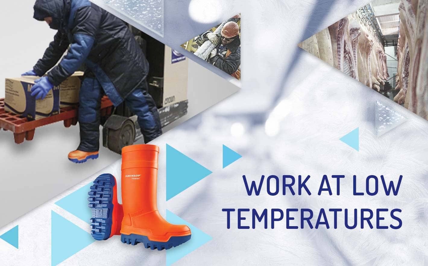 Clothing and footwear for working at low temperatures