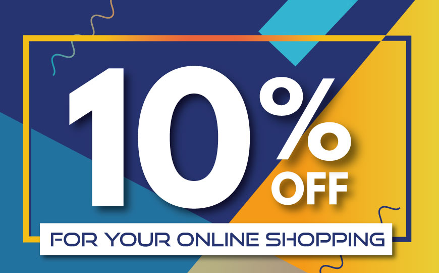 10% off for your online shopping