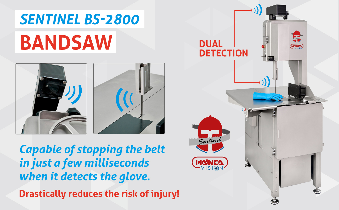 A bandsaw that stops by itself to protect your hands? Yes, it exists