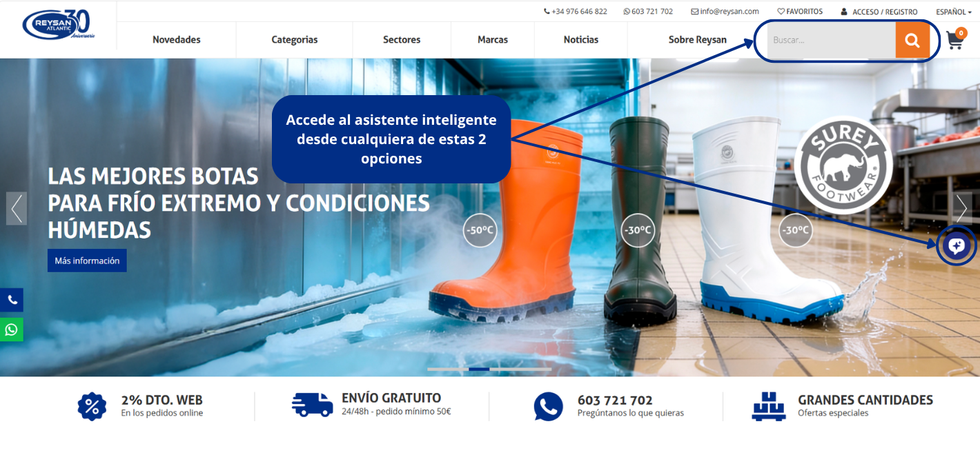 Our AI assistant for finding PPE, safety footwear, workwear and disposable clothing in a matter of seconds.