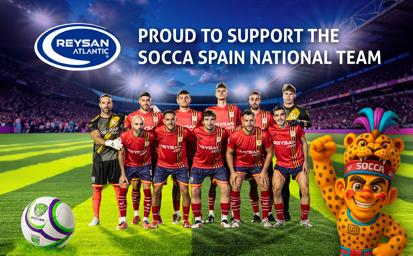 Proud to support the Socca Spain National Team