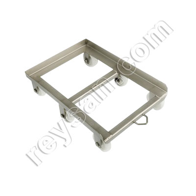 STAINLESS STEEL TROLLEY 6 WHEEL C/ARO