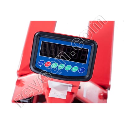 PALLET TRUCK SCALE AND PRINT.