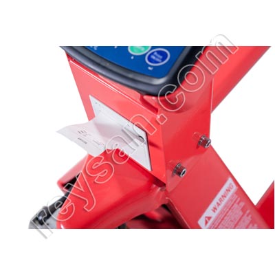 PALLET TRUCK SCALE AND PRINT.