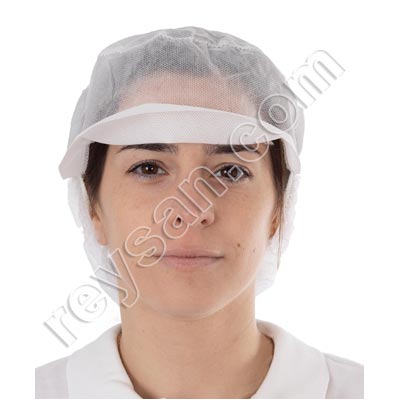 POLYPROPYLENE CAP WITH HAIRNET