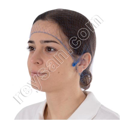 HAIRNET CAP 820 BLUE 100PCS