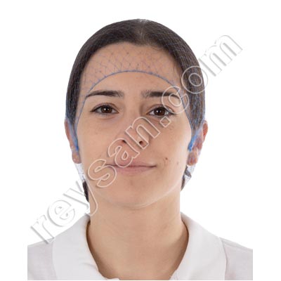 HAIRNET CAP 820 BLUE 100PCS