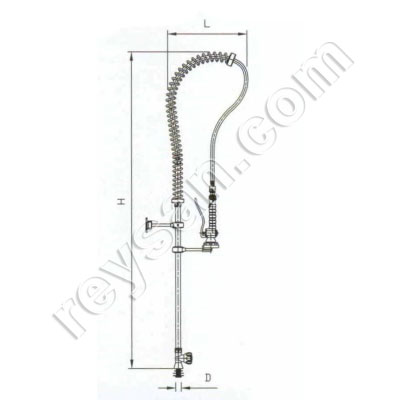 SHOWER FAUCET SINGLE OUTLET 060202