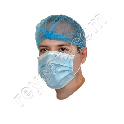 KIT-3 3-LAYER MASK WITH RUBBER BLUE