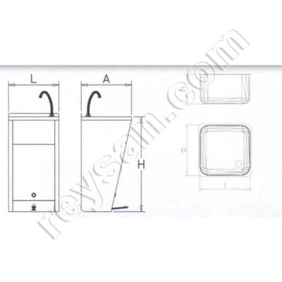 WASHBASIN 1 PEDAL 