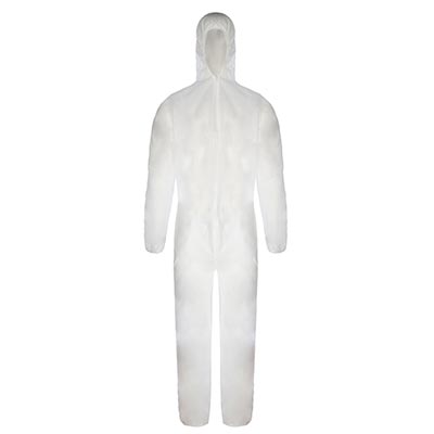 Disposable polypropylene coverall