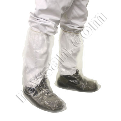 TALL PE PLASTIC SHOE COVER PREMIUM WITH RUBBER
