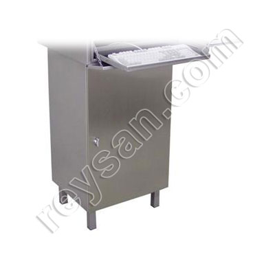 LOW COMPUTER CABINET WITHSHELVES+DOOR