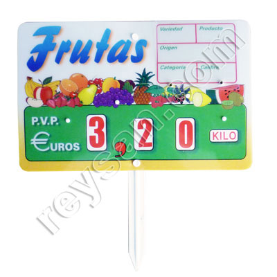 PRICE STAND 1 FRUIT 2037