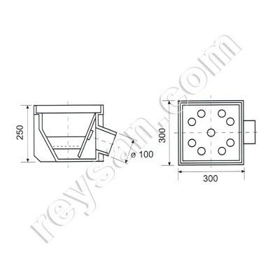 DRAIN 300x300x250 mm 137-4 LAT