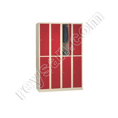 LOCKER 2 DOORS PAINTED STEEL