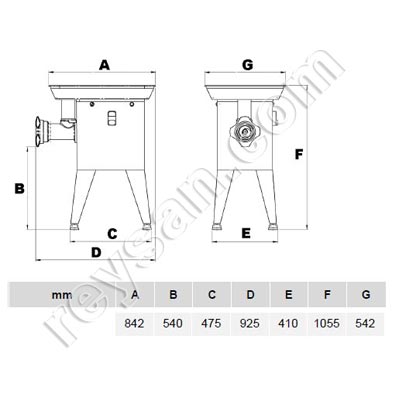 MEAT MINCER PC114 L THREE PHASE