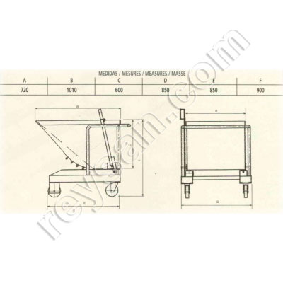 TILTING CONTAINER 300 LT.