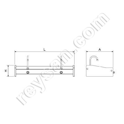 WALL MOUNTED WASHBASIN 2 TAP HOLES