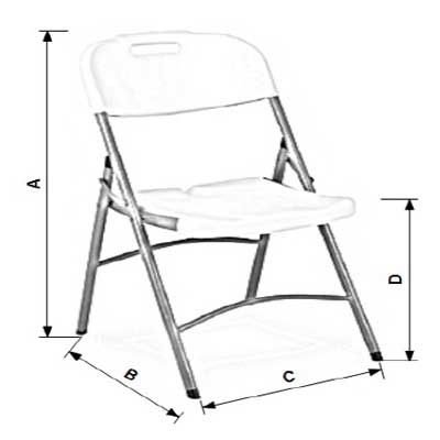 FOLDABLE CHAIR GREY 148