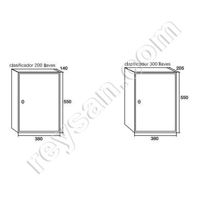 ADJUSTABLE KEY HANGER CABINET