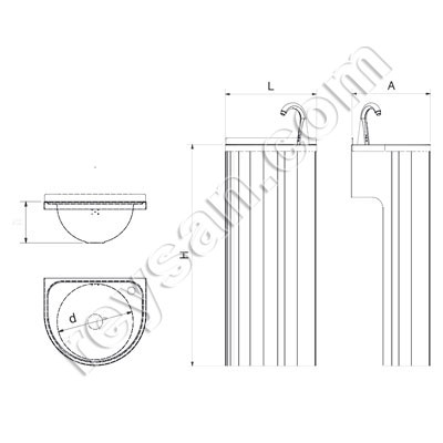 STAINLESS STEEL WATER COLUMN