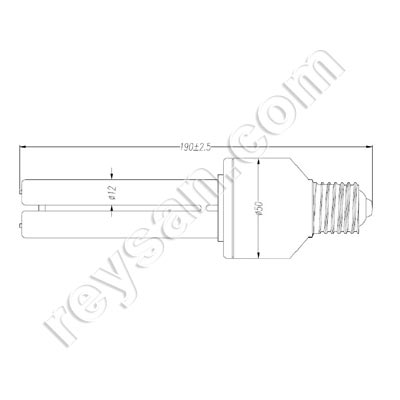 TUBE UVC 15 W SHATTERPROF