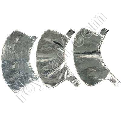 ALUMINISED NECK SHIELD FOR HELMET