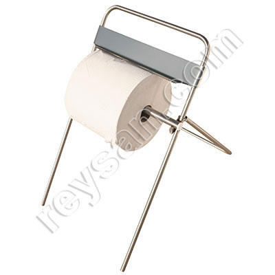 FLOOR STAND STAINLESS STEEL DISPENSER FOR WIPER ROLL