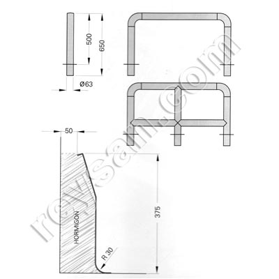 PROTECTIVE BAR INOX GLOSS