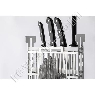 KNIVES HOLDER INOX  WITH GLOVE
