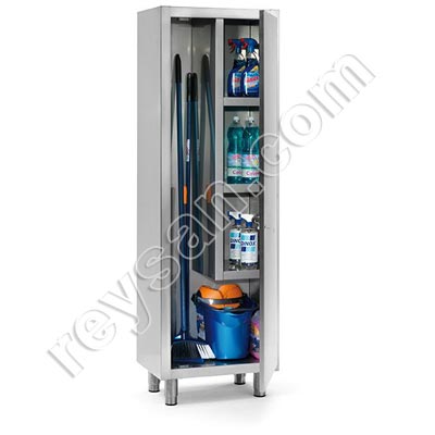 STAINLESS STEEL MULTI-PURPOSE CABINET WITH HINGED DOOR