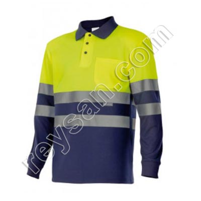 HIGH VISIBILITY LONG SLEEVE POLO SHIRT