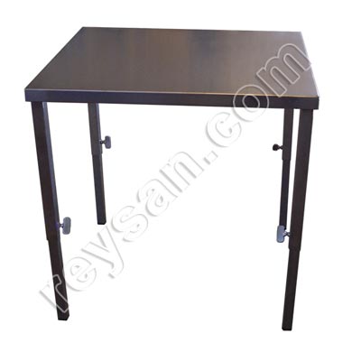 STAINLESS STEEL TABLE ADJUSTABLE IN HEIGHT
