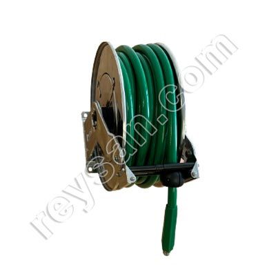 AUTOMATIC STAINLESS STEEL HOSE REEL WITH HOSE