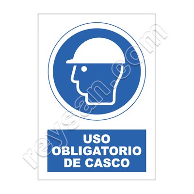 MANDATORY HELMET USE SIGN