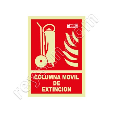 SEÑAL COLUMNA MOVIL DE EXTINCION