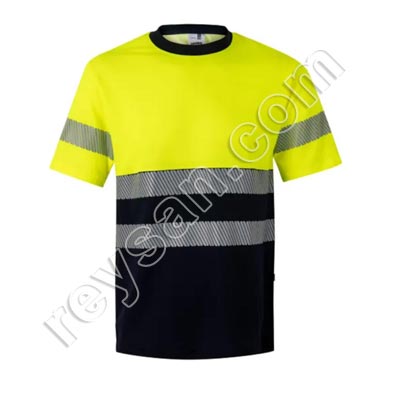 BICOLOR COTTON HIGH VISIBILITY T-SHIRT