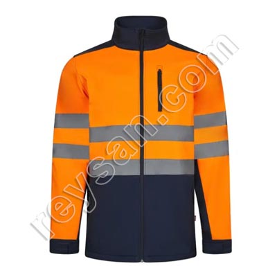 BICOLOR HIGH VISIBILITY SOFT SHELL JACKET