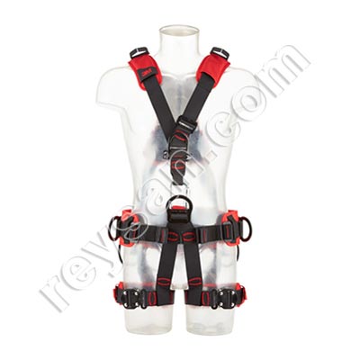 Suspension safety harness for working at height