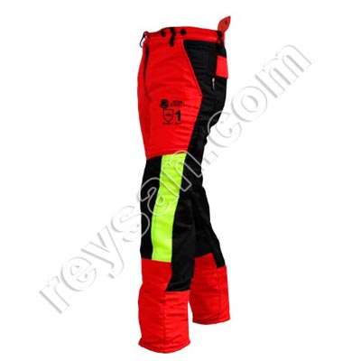 RED CHAINSAW PANTS CLASS 1