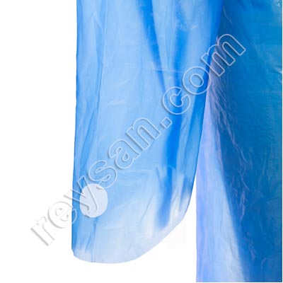 DISPOSABLE APRON WITH SLEEVES CAST PE PREMIUM 
